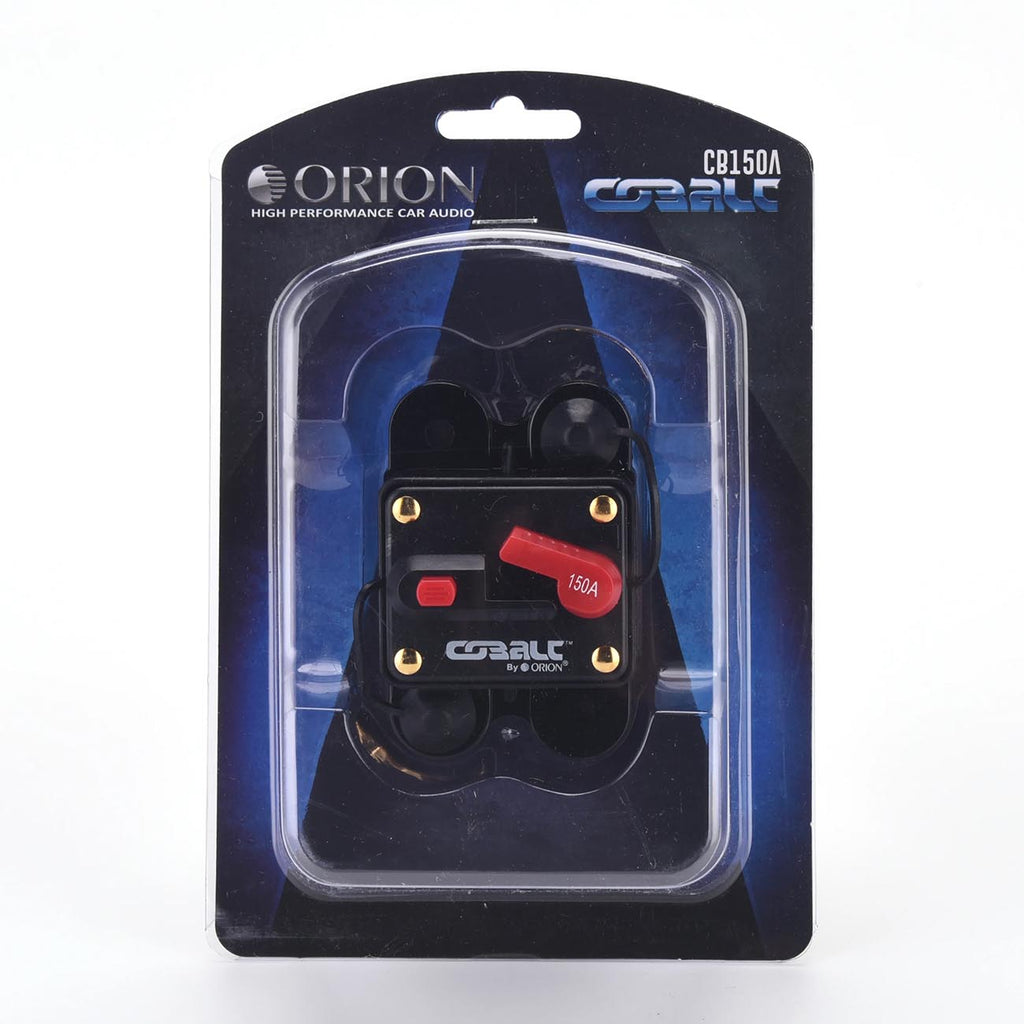 Orion Cobalt CB150A 150 Amp Circuit Breaker W/Manual Reset for Car, Marine, ATV, Trucks, RV, Motorcycle - Manual Power Protect for Audio Systems Fuse, Battery Thermal, 12V-24VDC (150A)