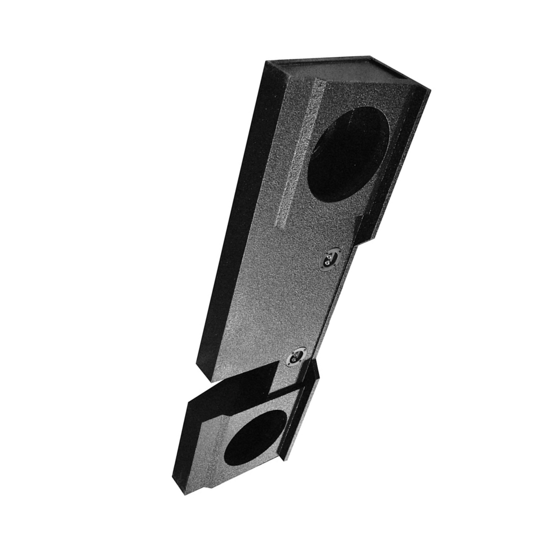 QPower QBOMB Dual 12″ Subwoofer Enclosure for 2004–2008 Ford F-150 SuperCrew Cab – Custom Fit Truck Sub Box, MDF Bedliner Finish (QBFORD122004)