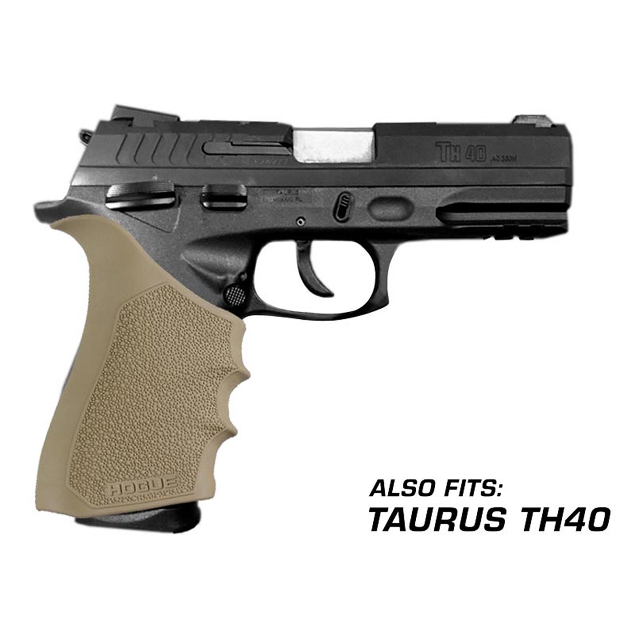Hogue HandAll Beavertail Rubber Grip Sleeve for Glock 17, 18, 20, 21, 22, 24, 31, 34, 35, 37, 40, 41 (Gen 3 & 4), FDE - Flat Dark Earth - 17033