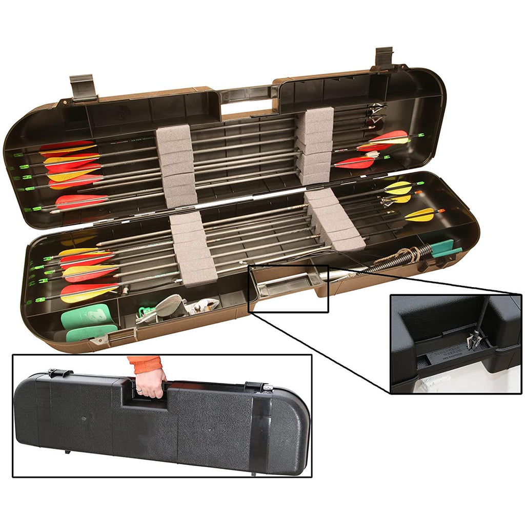 MTM BH 35-40 Arrow Plus Case, Snap-Lock Latches, Double Padlocked Tabs for Security, USA Made, Black