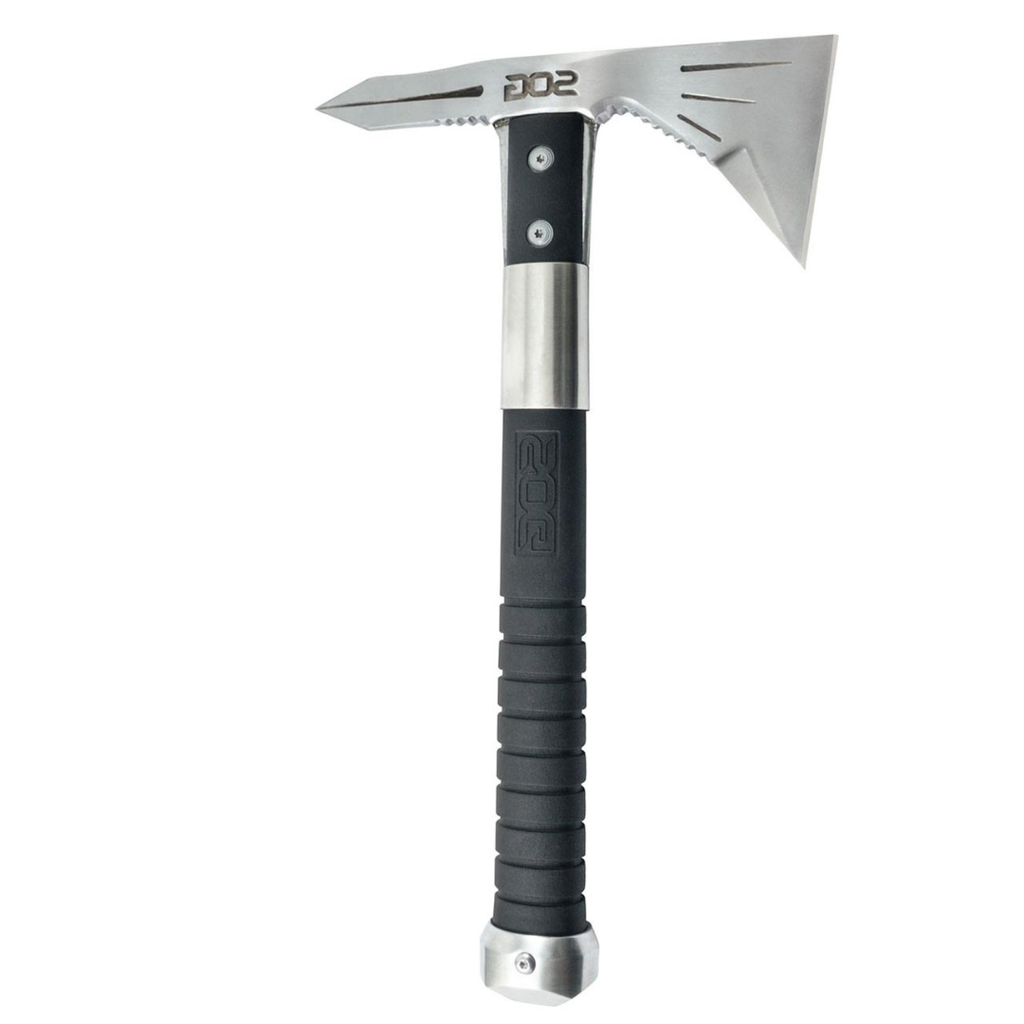 SOG Tomahawk Tactical Hatchet - Voodoo Hawk Mini Tactical Axe, Throwing Hatchet w/ 2.75 Inch Blade for Survival Sports and Camping Axes (F182N-CP)