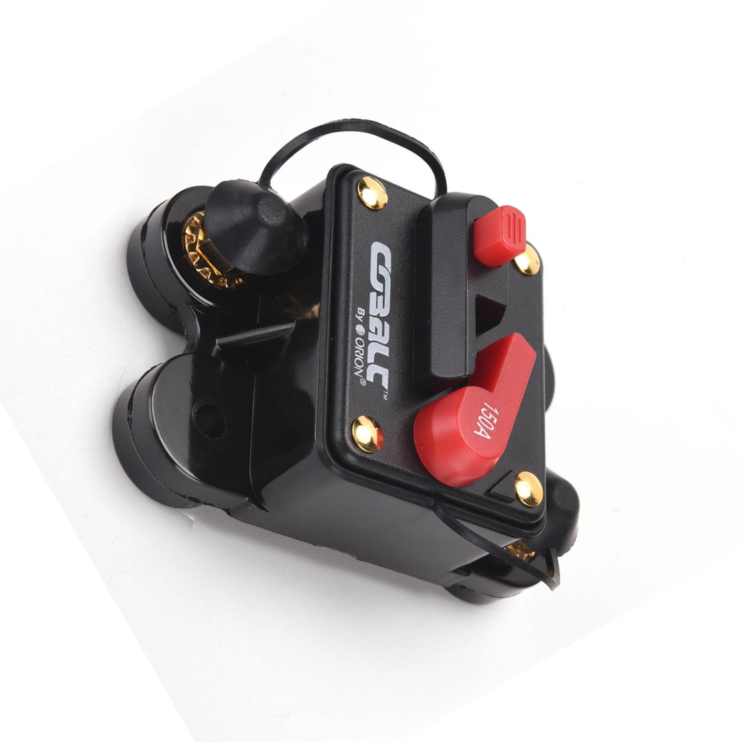 Orion Cobalt CB150A 150 Amp Circuit Breaker W/Manual Reset for Car, Marine, ATV, Trucks, RV, Motorcycle - Manual Power Protect for Audio Systems Fuse, Battery Thermal, 12V-24VDC (150A)