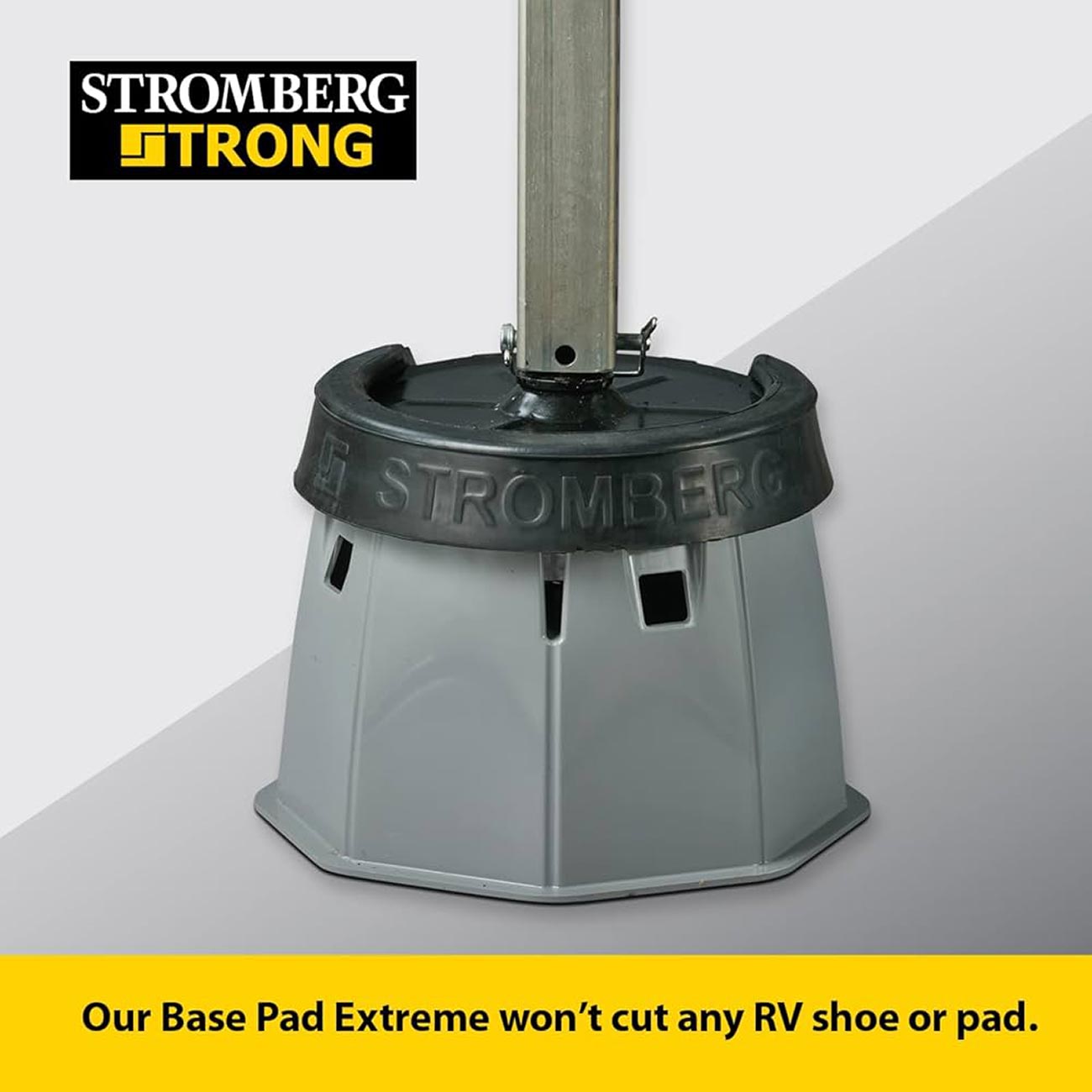 Stromberg Carlson Base Pad Extreme - 7" Block, 6000 lb Max Capacity - Camper Accessories for Travel Trailers, RV Accessories, Jack Stands, Trailer Jack, Trailer Jack Block, RV Jack Pads (1 Pack)