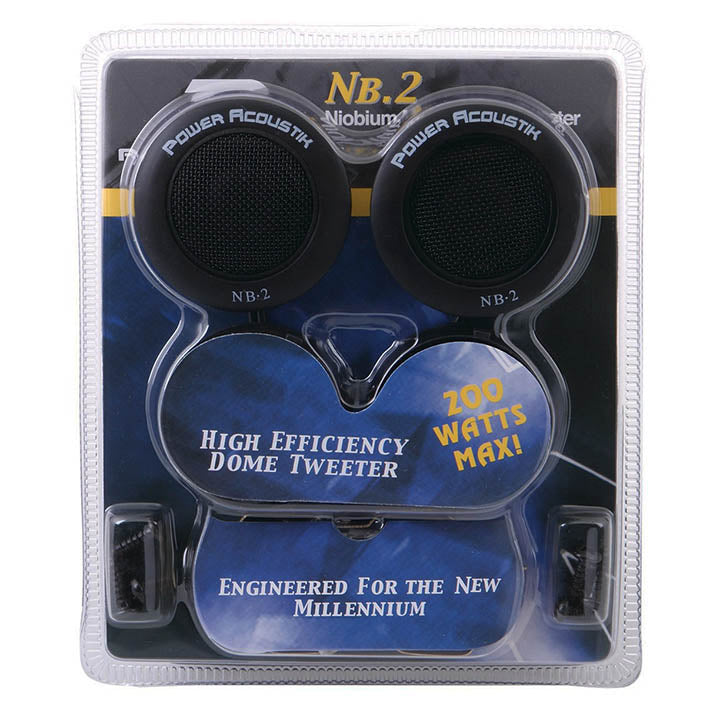 Power Acoustik NB-2 200-Watt 3-Way Tweeters, Standard Packaging,Black