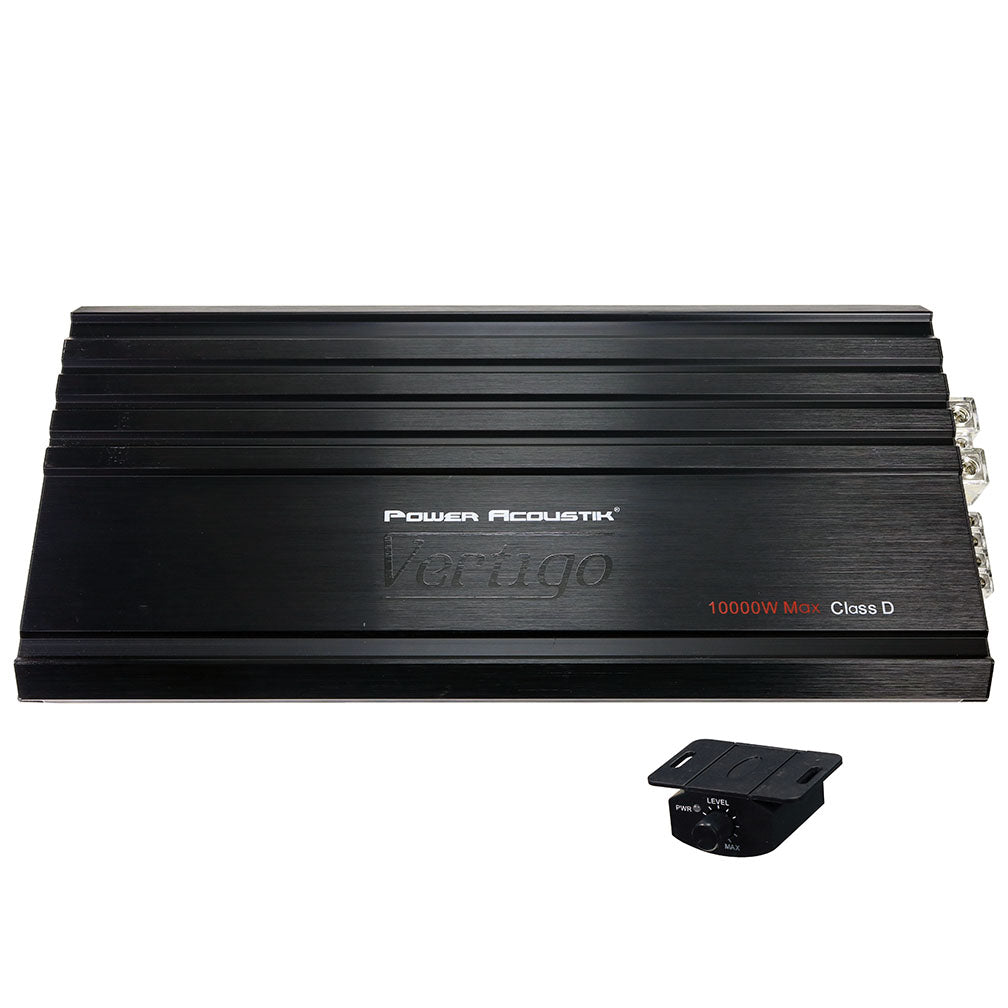 Power Acoustik VA1‑10000D 10,000 W Max Class D Monoblock Subwoofer Amplifier – Single Channel Bass Power Amp