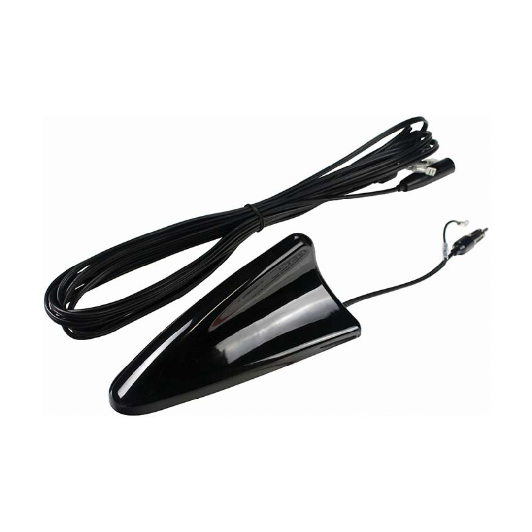 Nippon NA1544RF Roof Mount “Shark Fin” AM/FM Antenna with Built-in Amplifier & 16.5 ft Cable