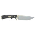 Old Timer Heritage Series 169OT 10.25in Fixed Blade Knife with Stainless Steel Drop Point Blade, Laminate Wood Handle, Full Tang Design, and Leather Sheath for Hunting, Camping, EDC, and Outdoors