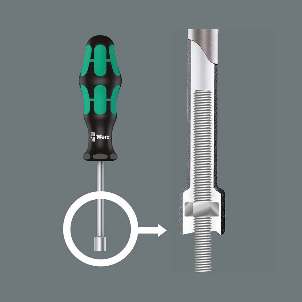 Wera 05029510001 Metric Hollow Shaft Nutdriver Set – 7 Piece