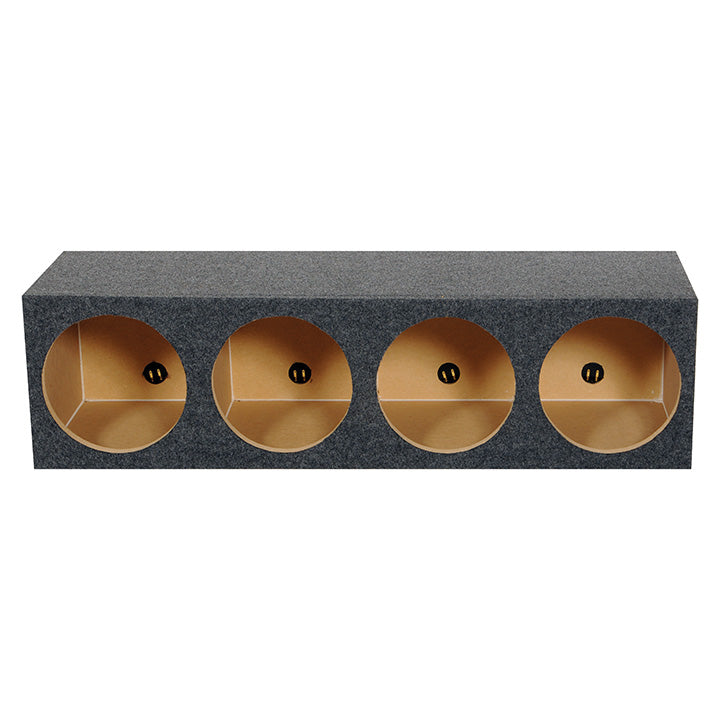 Q Power HD12 4HOLE Heavy Duty Quad 12" Sealed Subwoofer Enclosure Box