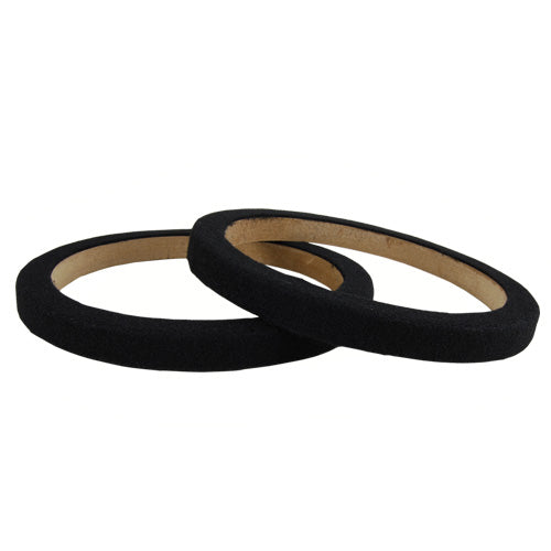 Nippon MDF Speaker Ring 8″ x 5/8″ Extension Pair w/ Black Carpet Spacer – RING08CBK