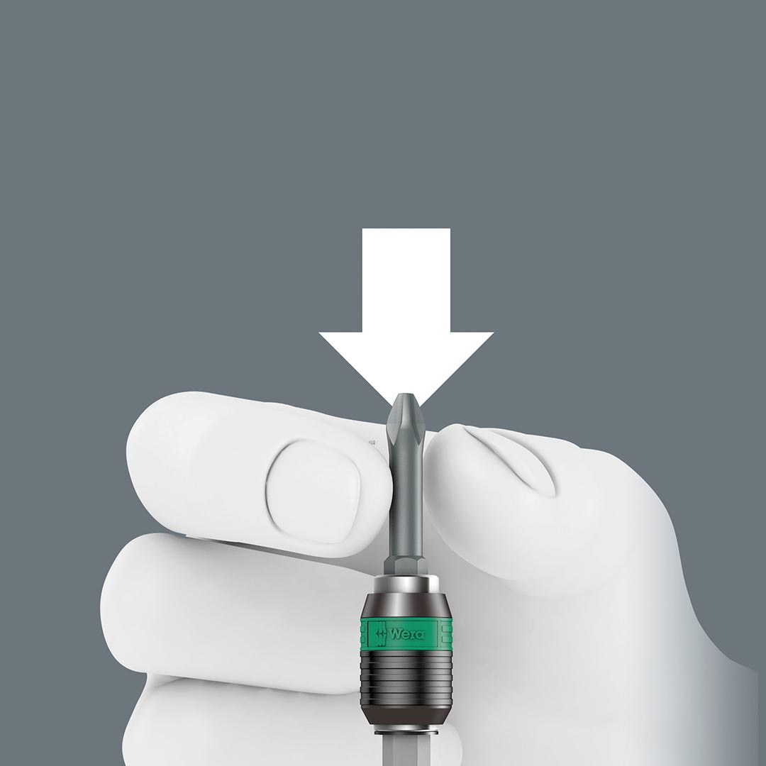 Wera - 5052503001 Tools 4013288098016 Rapidaptor Bitholder 889/4/1-1/4x75mm, MULTI