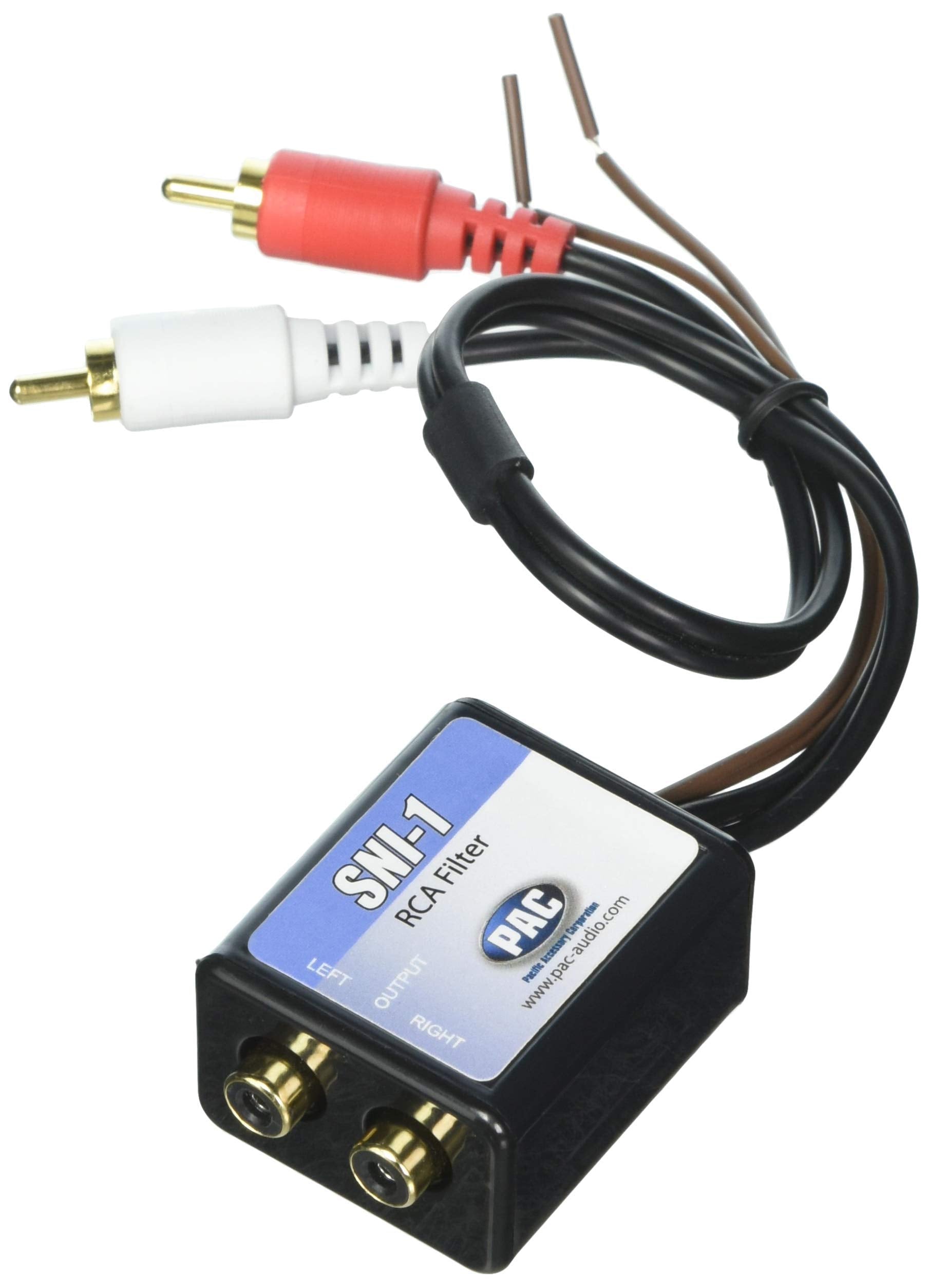 PAC SNI-1 Ground Loop Isolator – 2-Channel RCA Noise Filter for Car Audio Systems
