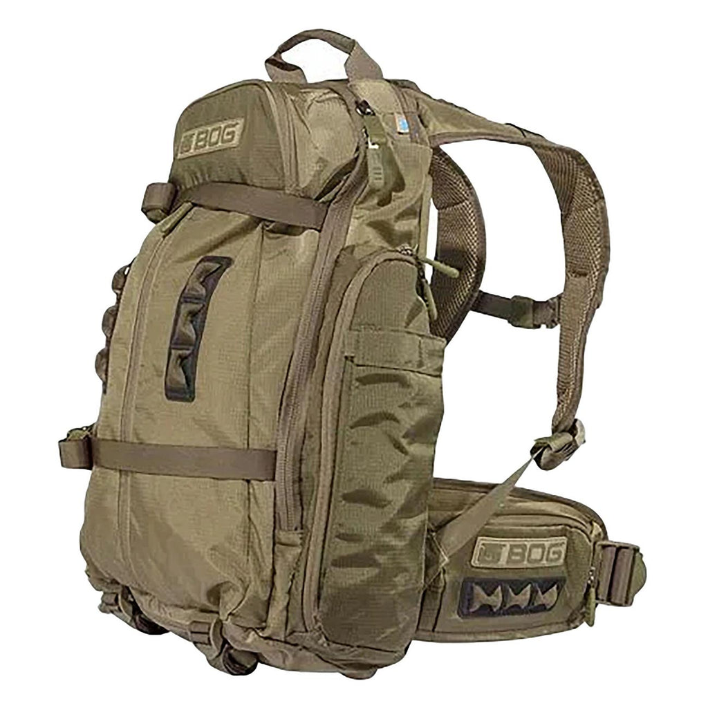 BOG Day Pack Bag with Detachable Carry Boot and Rain Cover, Lightweight Ripstop, Heavy-Duty, Large Capacity, For Hunting, Outdoors, EDC