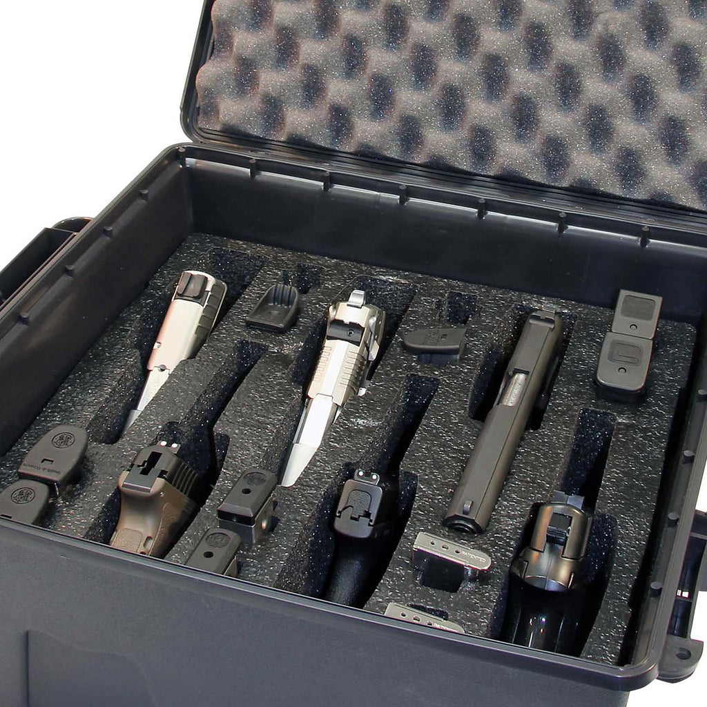 MTM TPC6 Tactical Pistol Handgun Case 6 Gun, Dark Earth