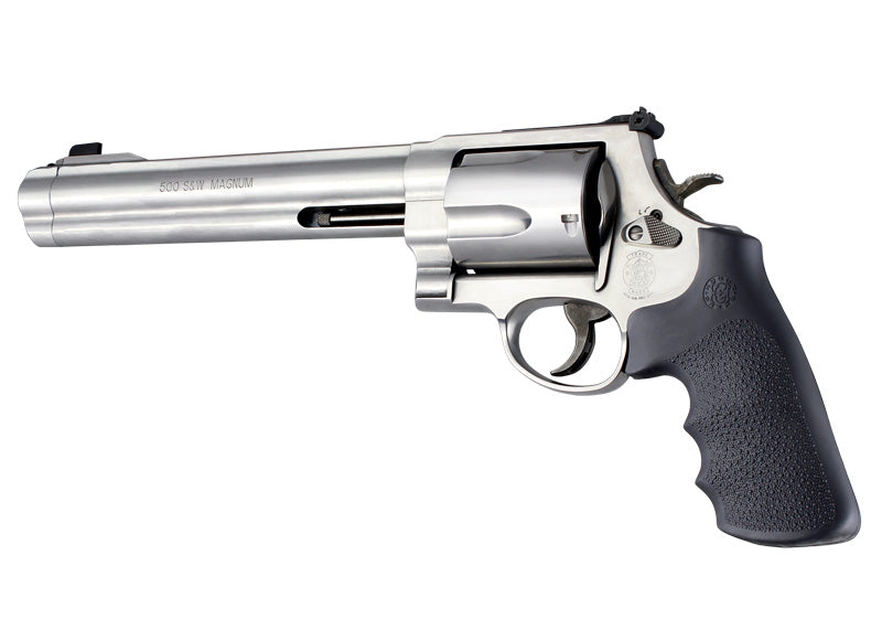 Hogue OverMolded Rubber Grip for S&W 460, 500, & Governor Round Butt (Tamer Conversion), K, L, N, X, & Z Frames, Black - 19022