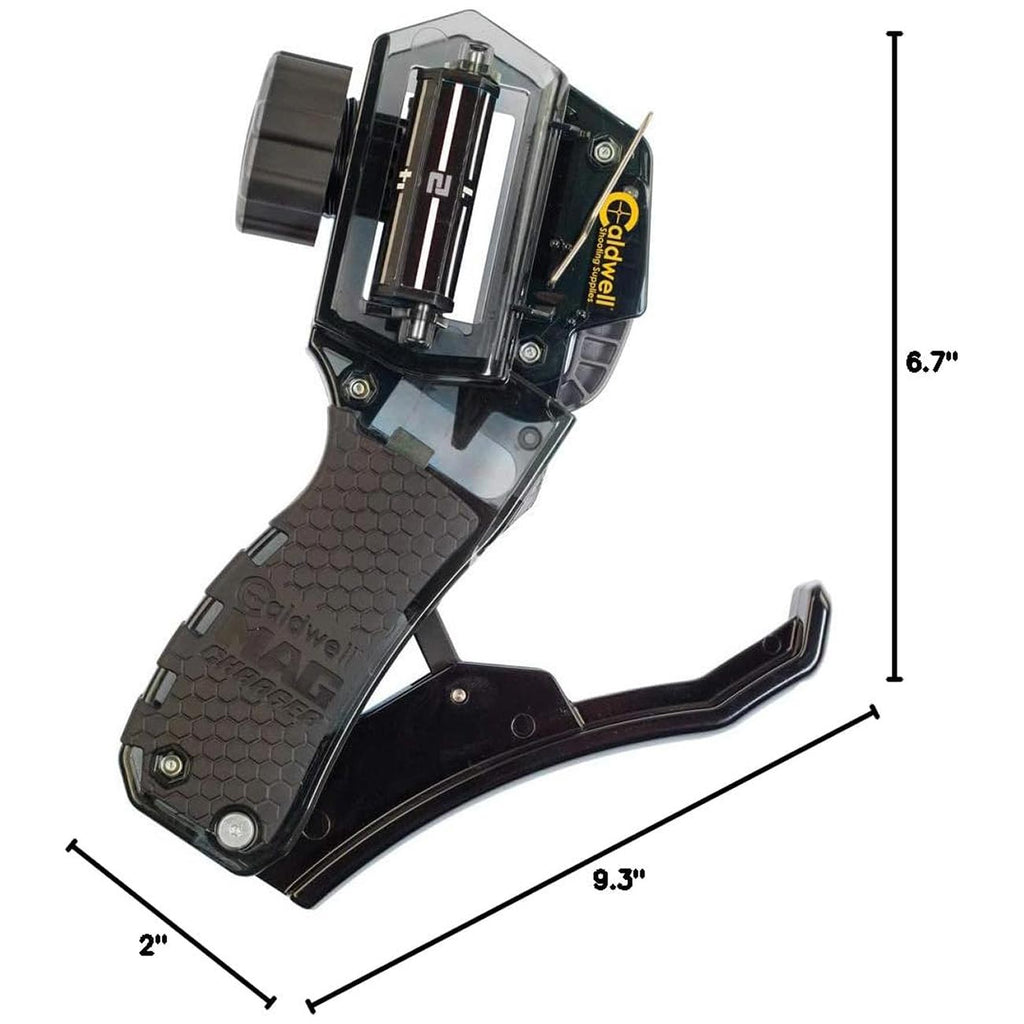 Caldwell Universal Pistol Loader with Adjustable Magazine Setting and Multi-Caliber Operation for Easy Loading Single and Double Stack Magazines for Target Shooting, Competition, and Range