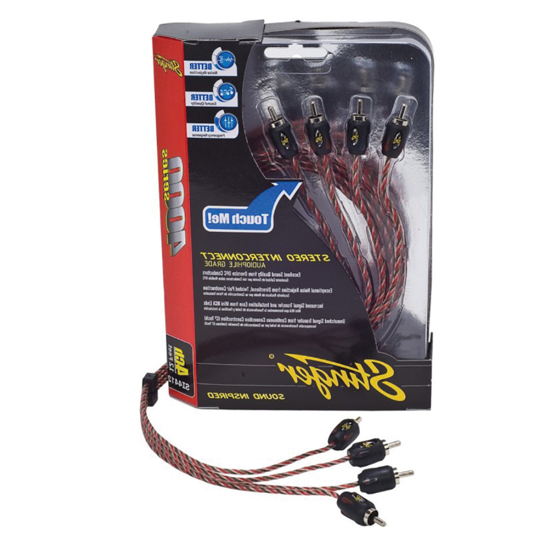 Stinger SI4420 20 -Foot of 4-Channel 4000 Series RCA Interconnect Cables