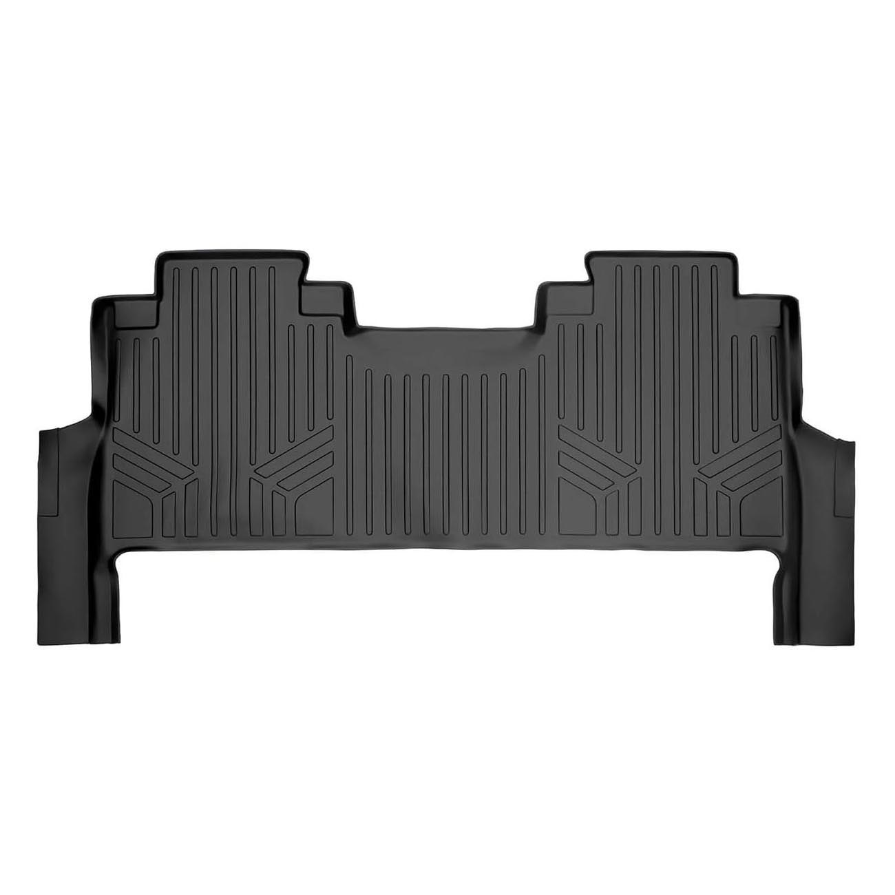 SMARTLINER SA0298B0298 Floor Liners Front & 2nd Row for 2017-2025 Ford F-250/F-350 Super Duty SuperCrew Bench Seat – Black