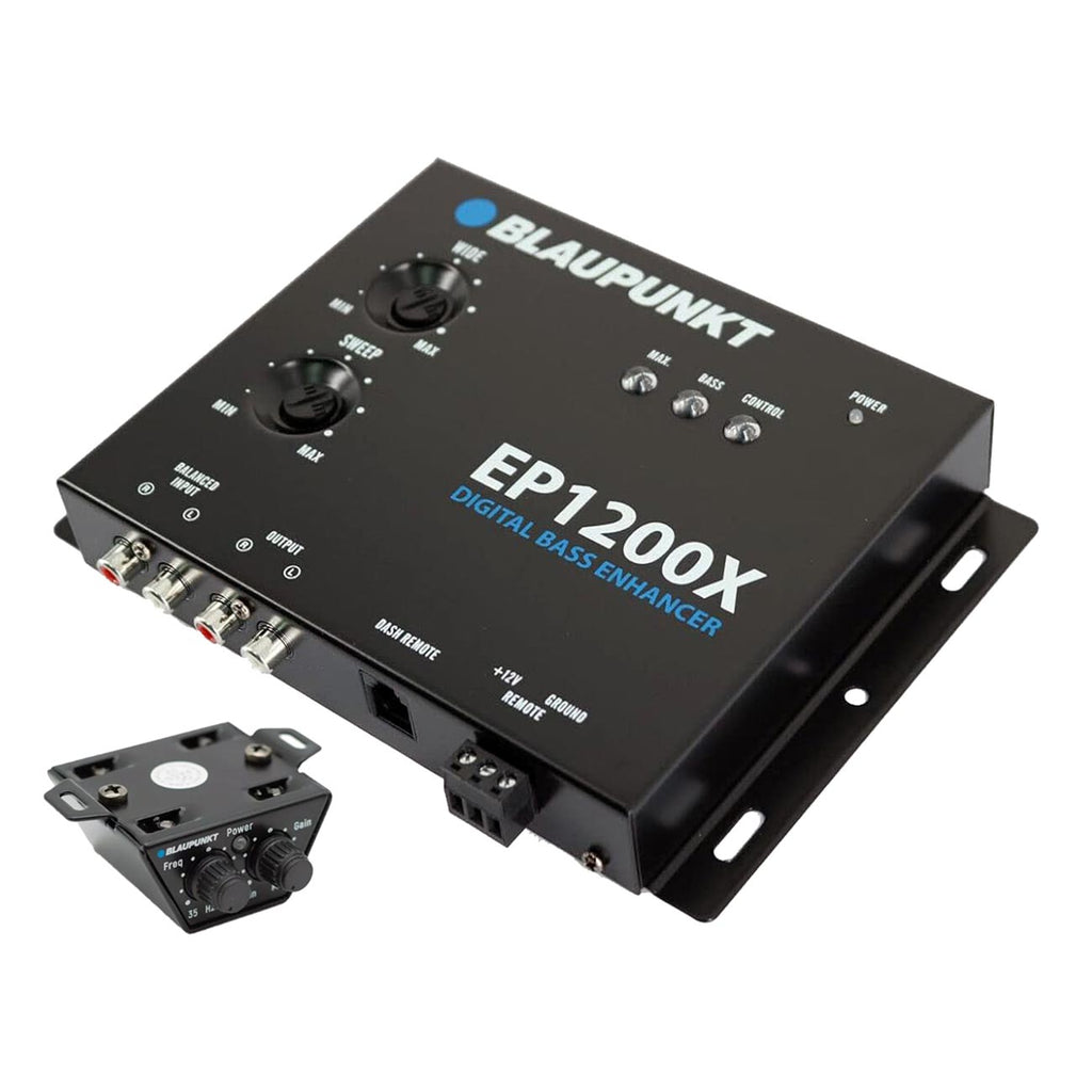 BLAUPUNKT EP-1200XPRO Digital Bass Enhancer Processor, Digital Sound Restoration, Maximizer and Reproducer and Car Audio Booster - Black