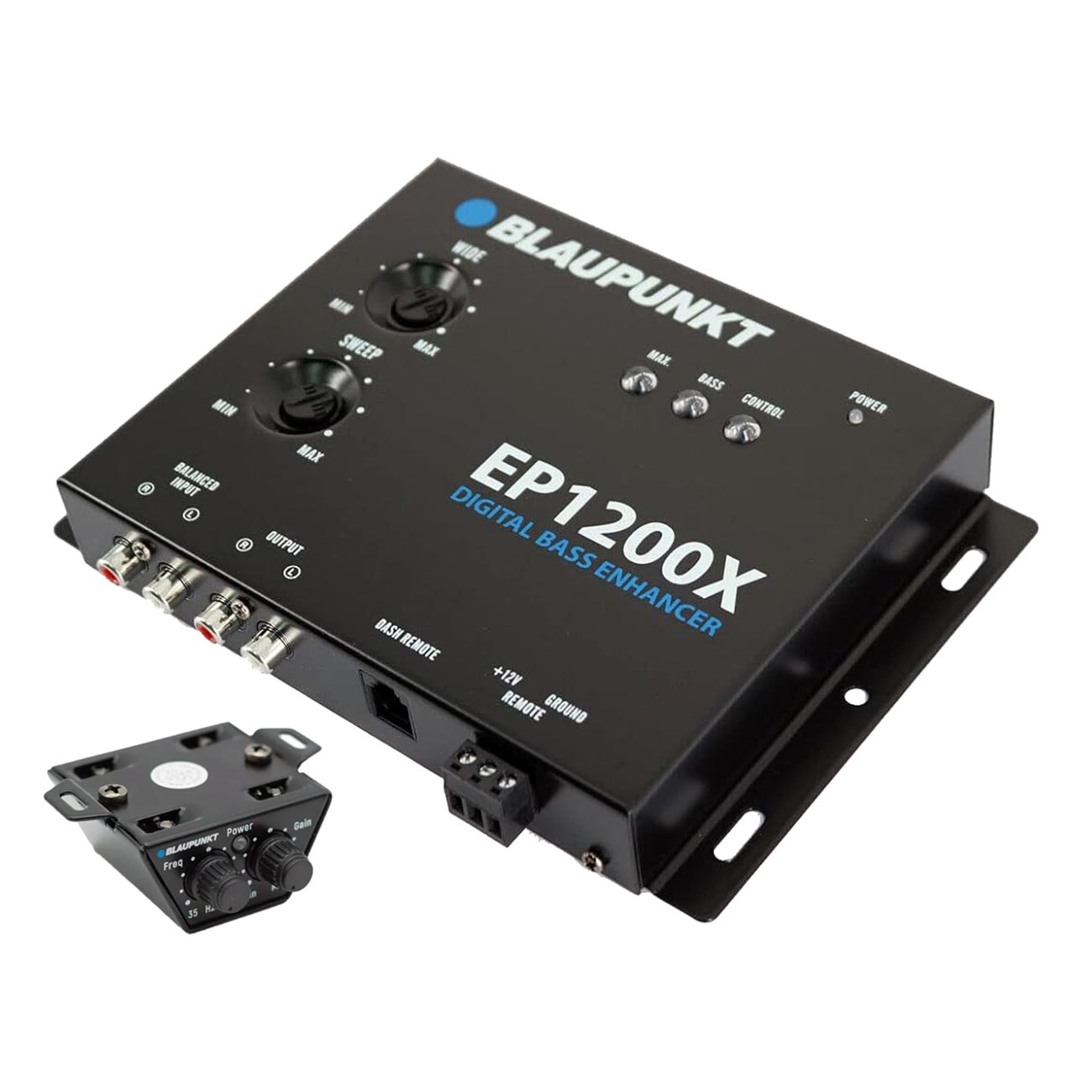 BLAUPUNKT EP-1200XPRO Digital Bass Enhancer Processor, Digital Sound Restoration, Maximizer and Reproducer and Car Audio Booster - Black