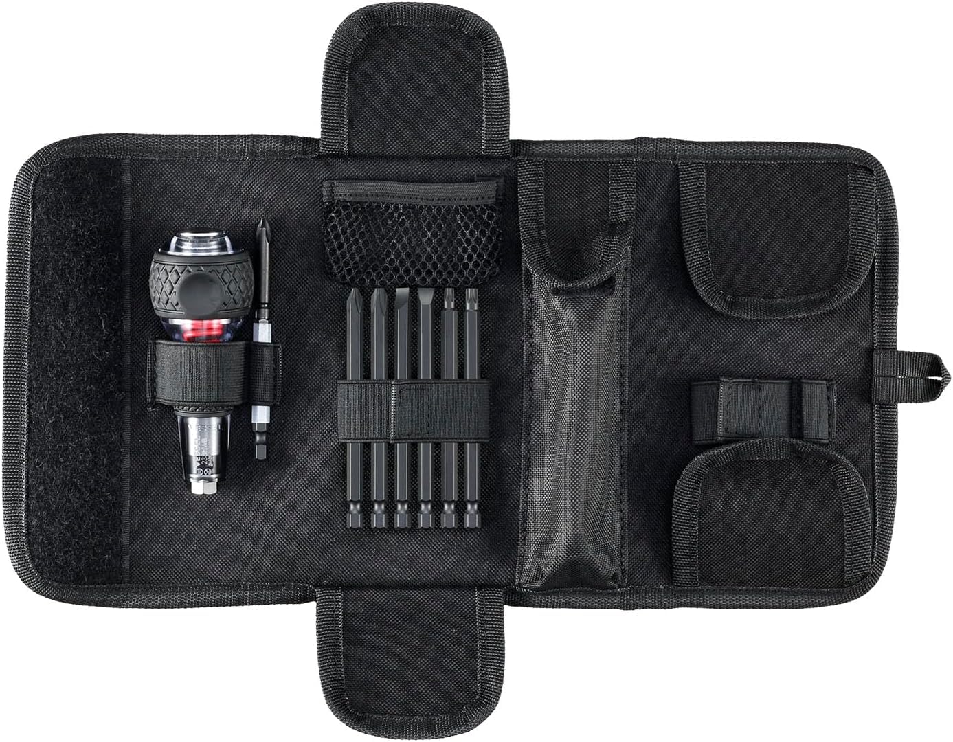 (USA Official) Impact & Out Screwdriver with 7pcs bits and Pouch