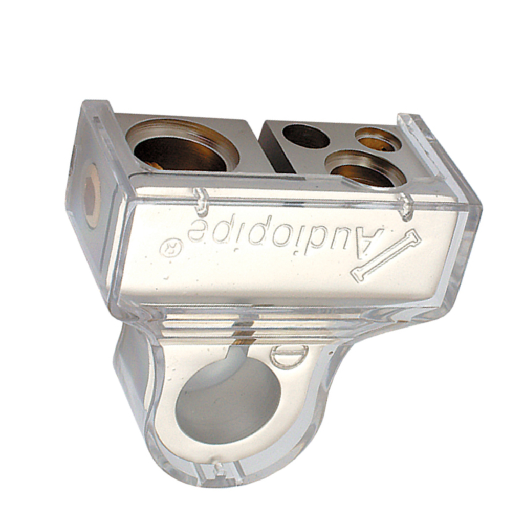 Audiopipe BTP705N Negative Battery Terminal – Platinum Finish, Multi-Feed Car Audio & Power Connection, Corrosion-Resistant