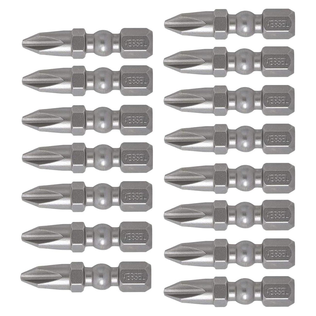 VESSEL - Imp Ball Torsion Bits Ph2X30 15Pc (Tictac) (IBPH230P15T)