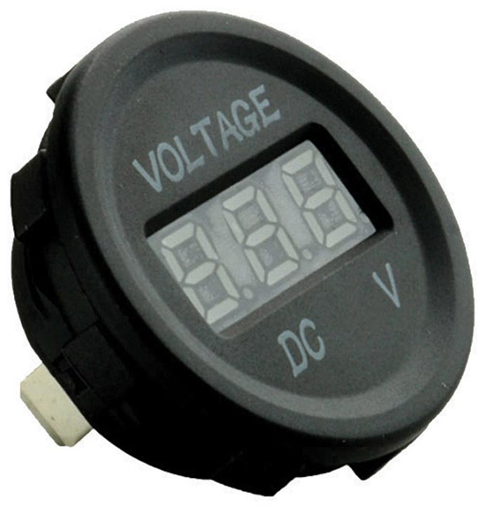 Audiopipe ISLDDVS12 Nippon Digital Voltmeter Socket Blue Led Display