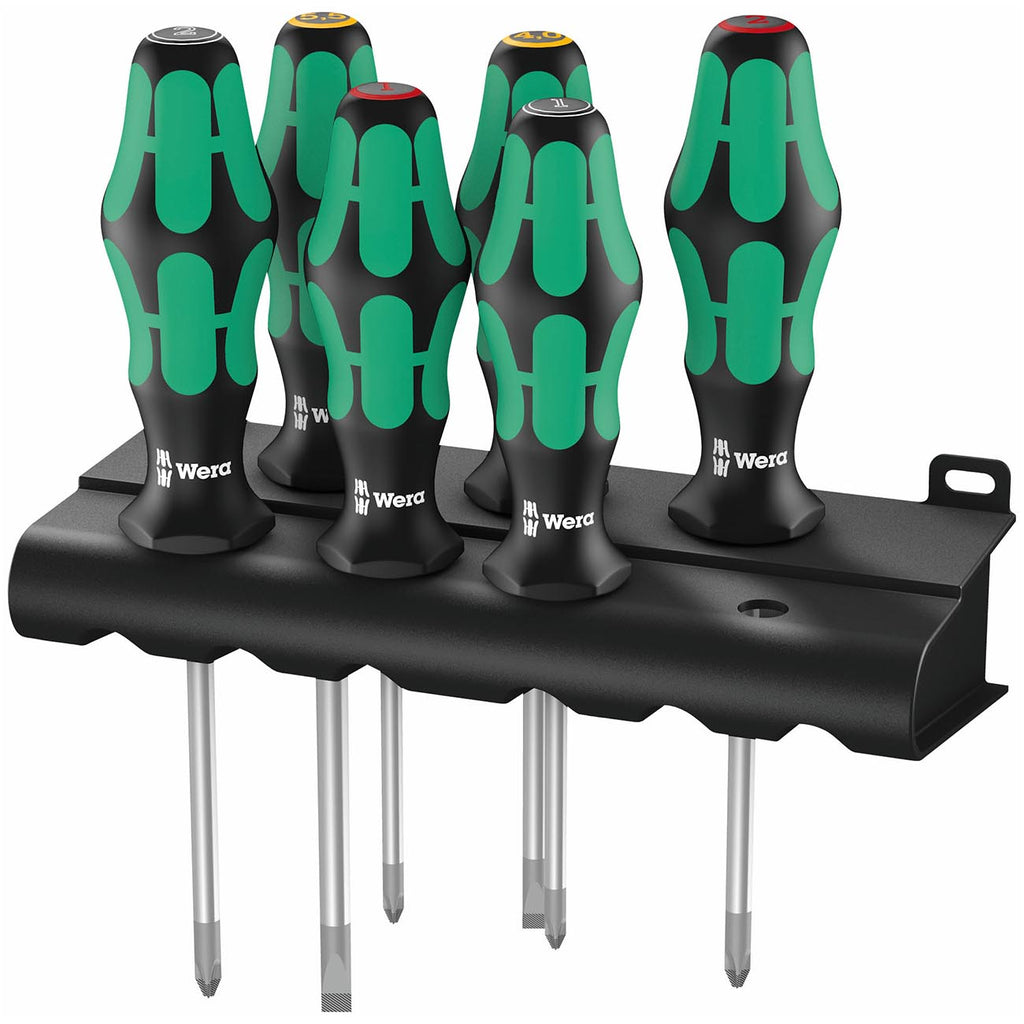 Wera Kraftform Plus Lasertip 335/350/355/6 6-Piece Professional Screwdriver Set (SL/PH/PZ)