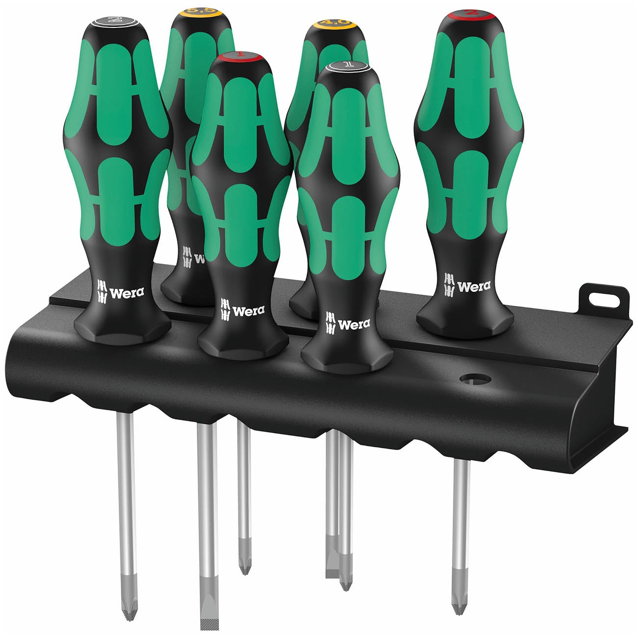 Wera Kraftform Plus Lasertip 335/350/355/6 6-Piece Professional Screwdriver Set (SL/PH/PZ)