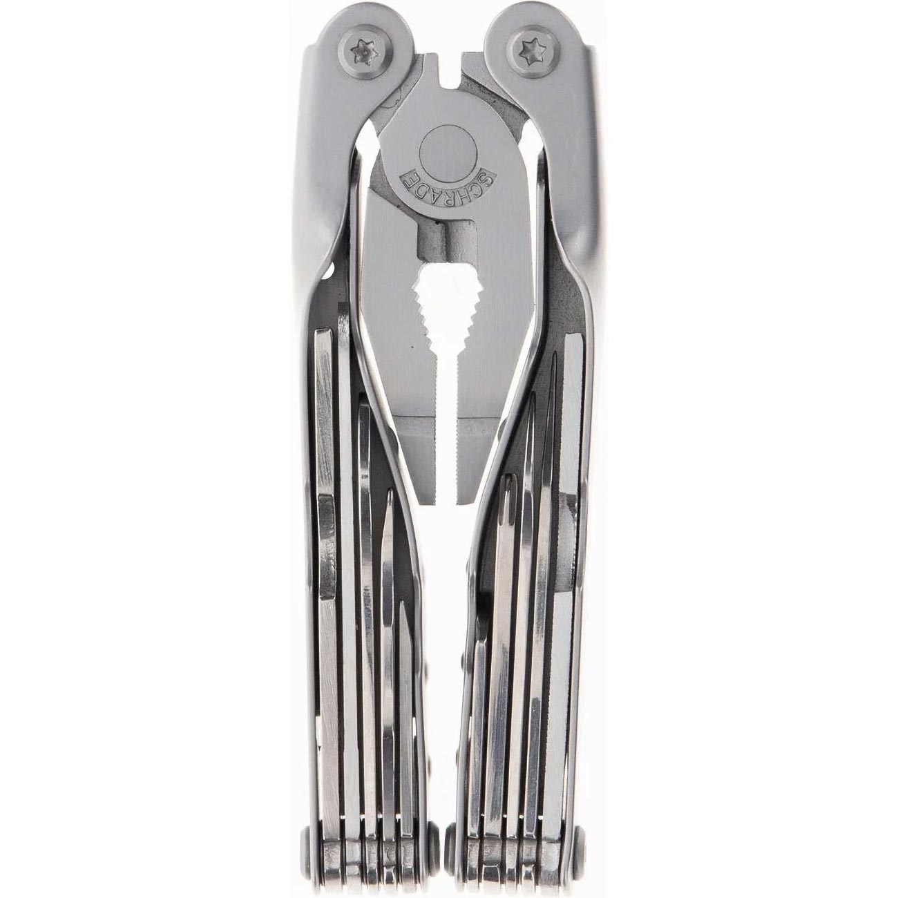 Schrade Delta Class Tough Tool with Stainless Steel 20 Piece Tough Multi-Tool with Can Opener, Pliers, Screwdrivers and Sheath for Outdoor Survival, Camping and EDC