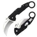 Cold Steel Tiger Claw Folding Knife with Tri-Ad Lock and Pocket Clip, Plain Edge, 3.25 in