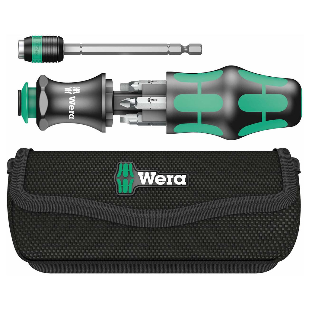 Wera - 5051025001 KK 26 7-In-1 Bitholding Screwdriver with Removable Bayonet Blade (SL/PH/SQ) Silver