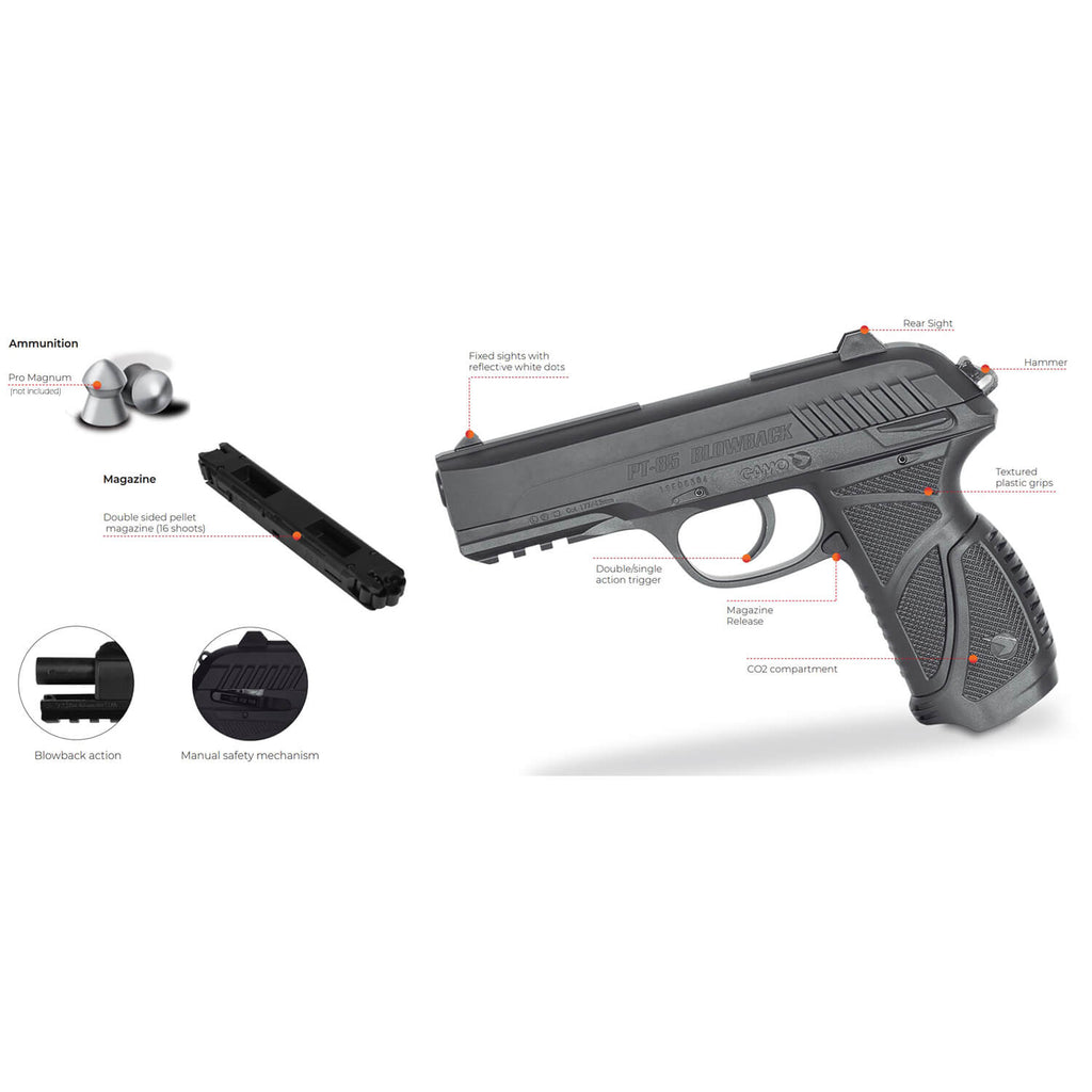 Gamo PT-85 CO2 Pistol air Pistol