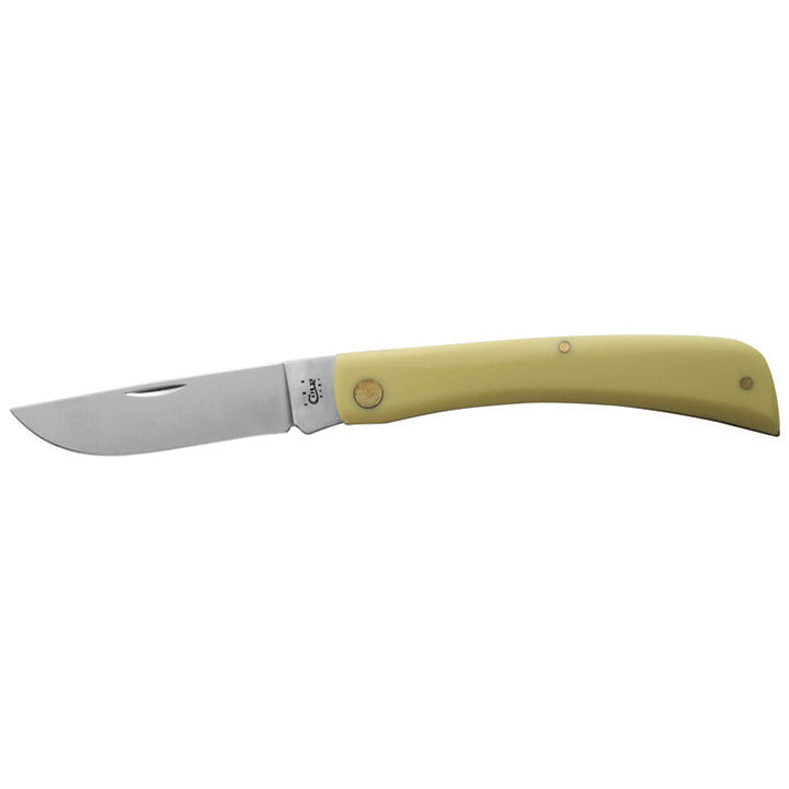 Case WR XX Pocket Knife Yellow Synthetic Sod Buster Item #038 - (3138 Cv) - Length Closed: 4 5/8 Inches