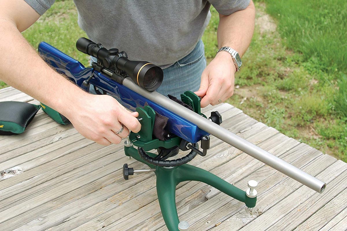 Caldwell The Rock BR Adjustable Ambidextrous Rifle Shooting Rest for Range, Sight In, Precision Shooting and Shooting Stability