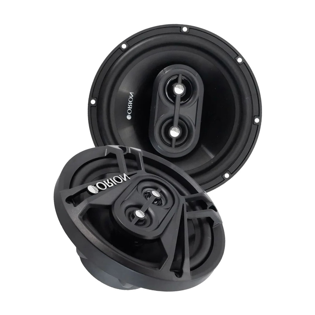 ORION Cobalt Series CB653 6.5” 3-Way Coaxial Car Speakers, 240W, 4 Ohms, Full Range, Enhanced Bass, Polypropylene Cone & Butyl Rubber Surround, Easy Install (Pair)