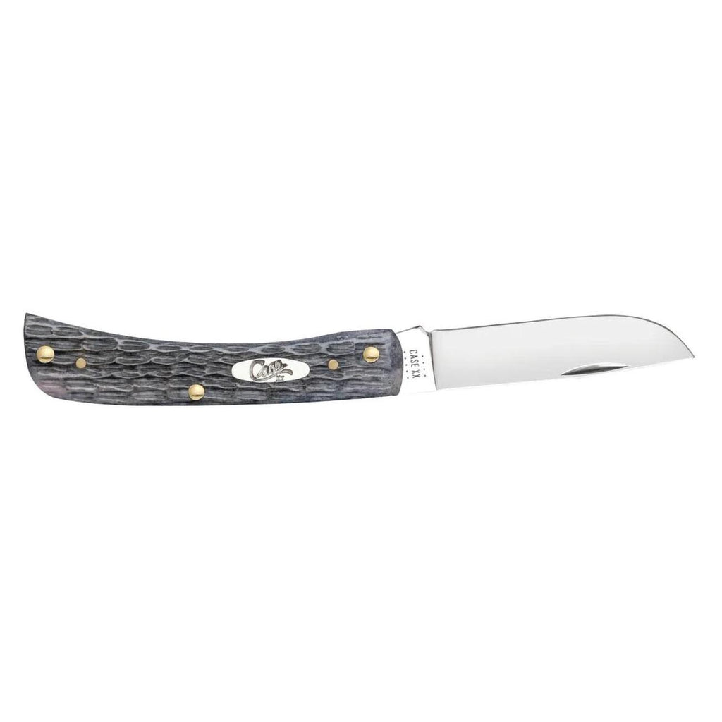 Case Knives CASE58412 Pocket Worn Crandall Jig Gray Bone Sod Buster Jr – Folding Pocket Knife