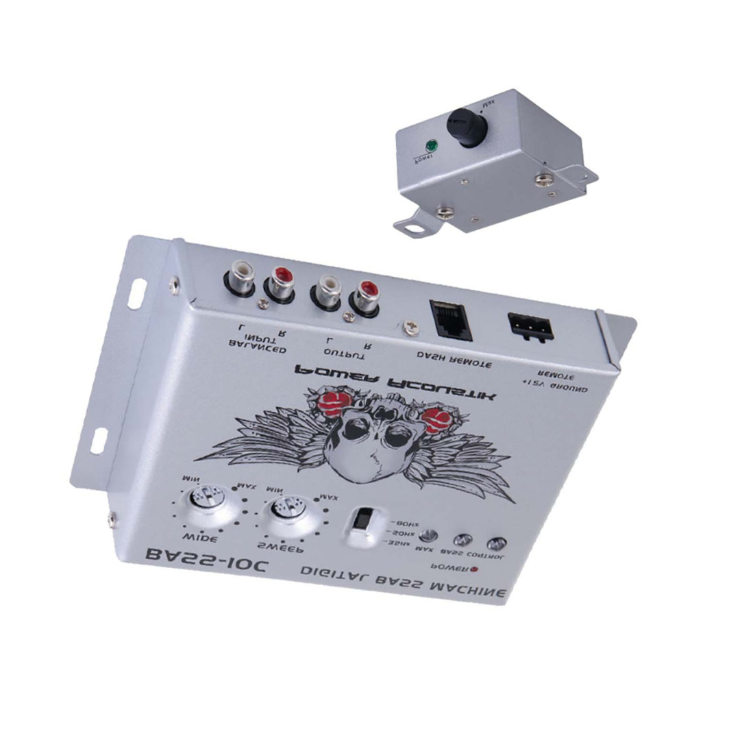 Power Acoustik BASS-10C Digital Bass Restoration Proccessor with Remote Output Control