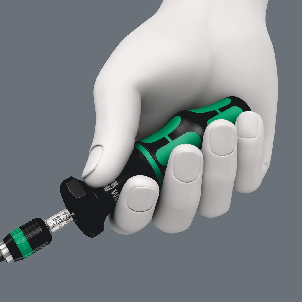 Wera 05074700001 Kraftform 7440 Hexagon Torque Screwdriver, 1/4" Head, 0.3-1.2 Nm Variable Torque Adjustment Range