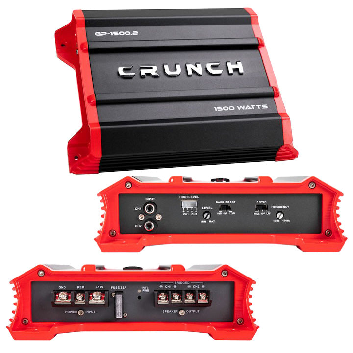 Crunch Ground Pounder GP-1500.2 1500 Watt 2 Channel Amplifier