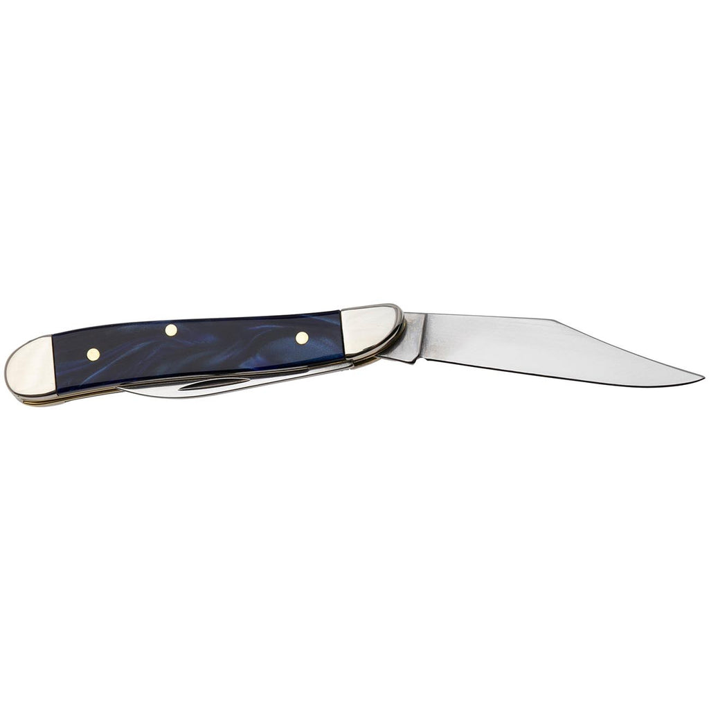 Case XX WR POCKET KNIFE PEANUT BLUE PEARL KIRINITE, ITEM 23446, LENGTH CLOSED 2 7/8 INCH (10220 SS)