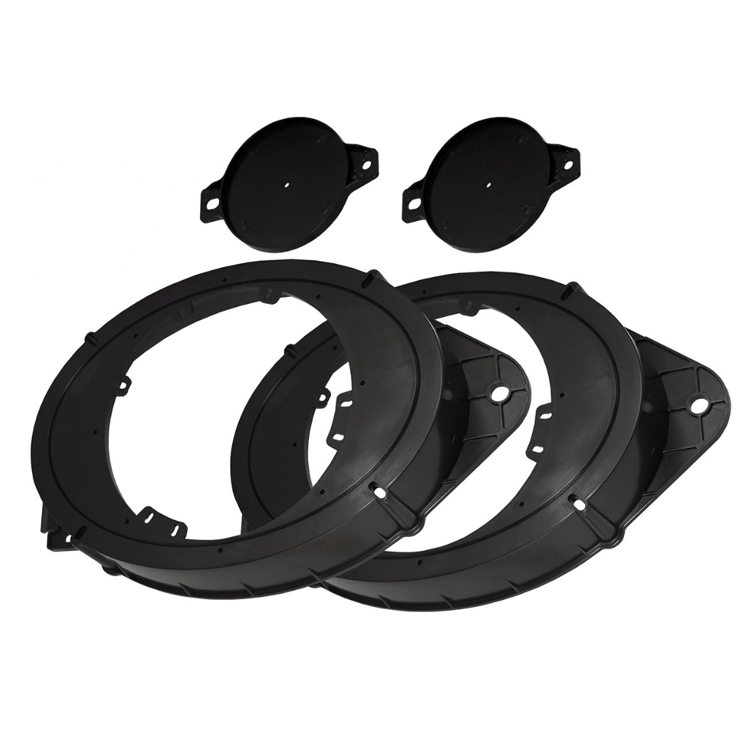American International GMSB306 Speaker Adapter Pair for 2014–2020 GM Trucks & SUVs – 6.5" to 6.75" Car Speaker Mounting Brackets