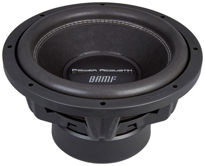 Power Acoustik BAMF-124 BAMF Series Subwoofer (12", 3,500 Watts max, Dual 4Ω), Black