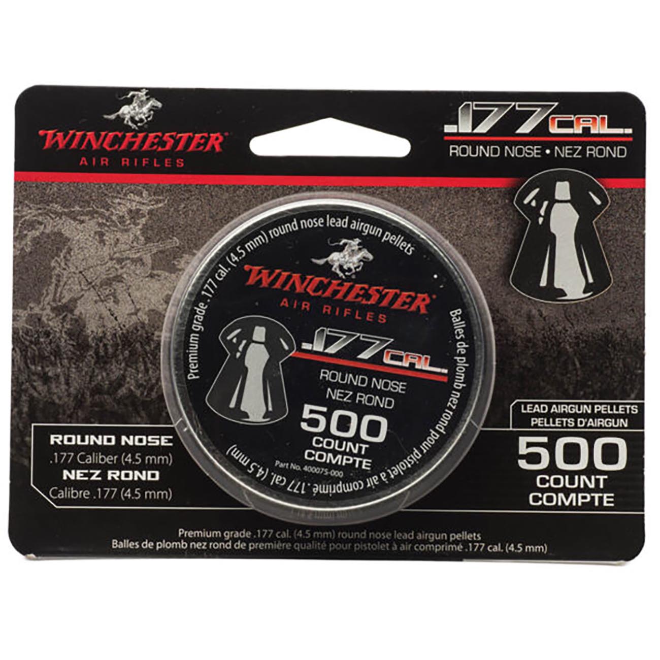 Winchester Round Nose .177 Caliber Pellets