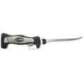 Old Timer Cordless Electric Fillet Knife with 8in Fully Serrated Stainless-Steel Blade, Trigger Lock, Rechargeable Battery, and Self Draining Case for Fishing, Meat Carving, Filleting, and Outdoors