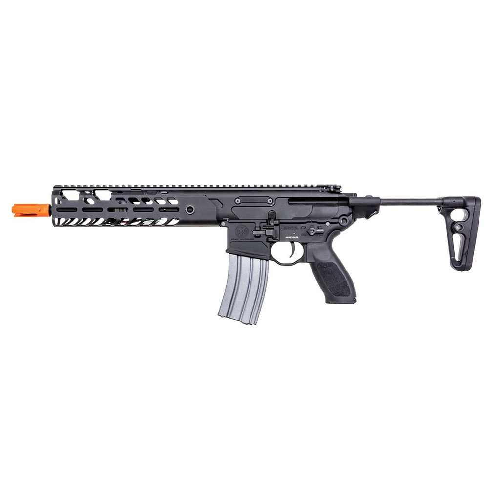 Sig Sauer Hunting Firearm ProForce AEG 6mm Airsoft Rifle, 11.1 V LIPO, 120 rd Mag-a-zine, CNC Machined, Hunting Firearm Handguard, 3-Position Stock (AIR-PF-MCXAEG)