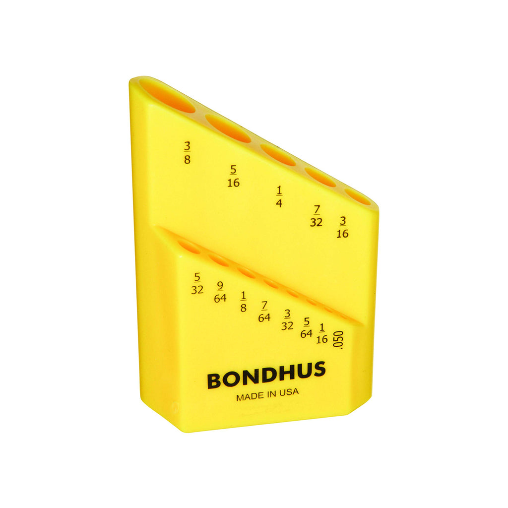 Bondhus 18037 Bondhex Color Coded Case Holds 13 Tools, 0.05"-3/8"