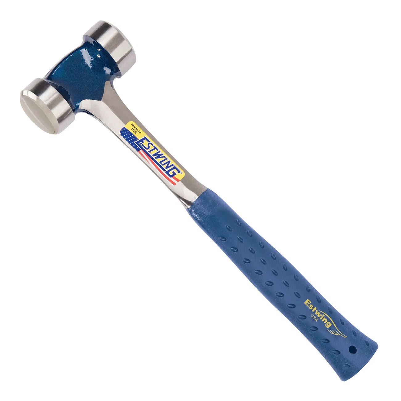 Estwing Lineman's Hammer - 40 oz Electrical Utility Tool with Smooth Face & Shock Reduction Grip - E3-40L , Blue