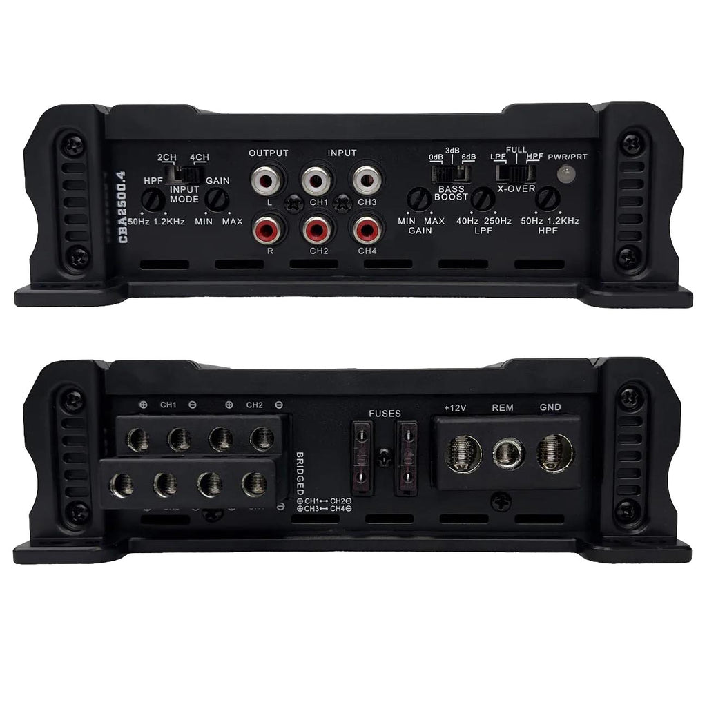 Orion Cobalt Series CBA2500.4 High Efficiency 4-Channel Class A/B Amplifier for Car Audio Stereo – 2500W High Output, 2/4 Ohm Stable, Adjustable Low/High Pass, Bass Boost, MOSFET Power Supply